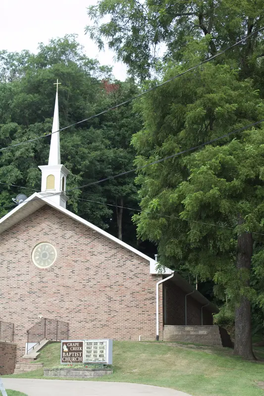 Church exterior with steeple